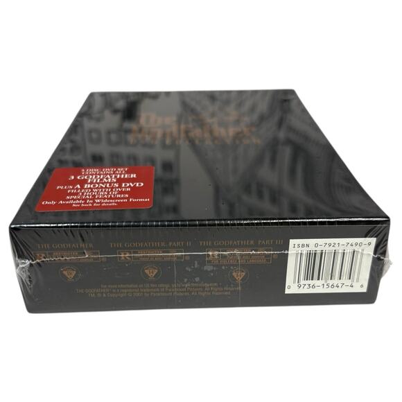 SEALED "The Godfather" Movie DVD Collection Set 2001 - 5-Disc Trilogy BRAND NEW - Picture 12 of 16